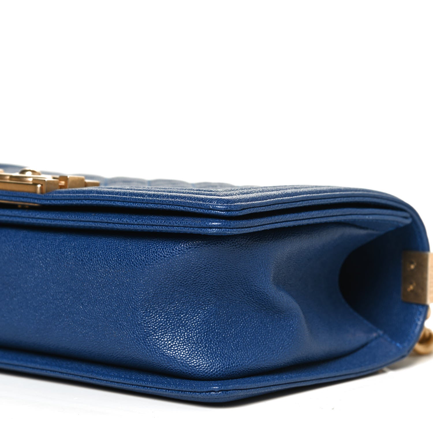 Chanel Caviar Quilted Medium Boy Flap Blue 10 of 12