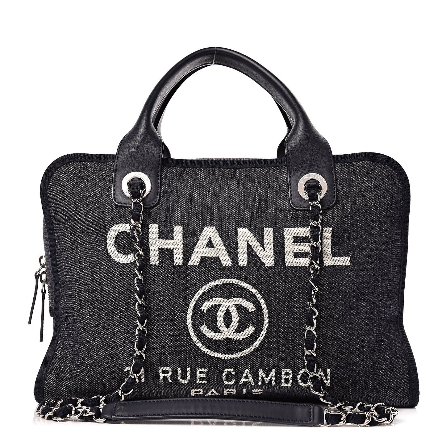 Denim Deauville Bowling Bag Dark Blue