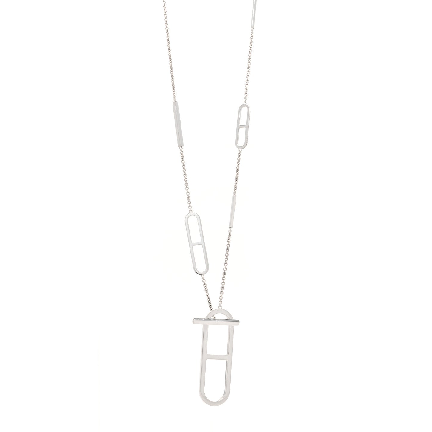 Sterling Silver Ever Chaine d'Ancre Long Lariat Necklace