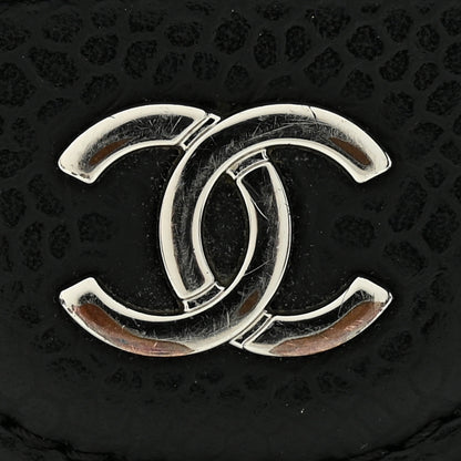 Chanel Caviar Quilted Flap Card Holder Wallet Black 9 of 9