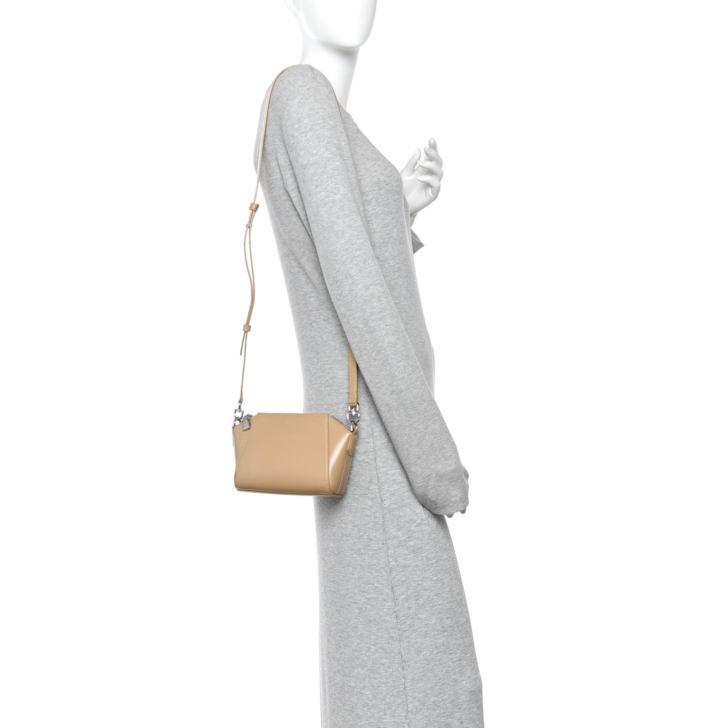 Givenchy Smooth Calfskin Nano Antigona Beige Cappuccino 2 of 10