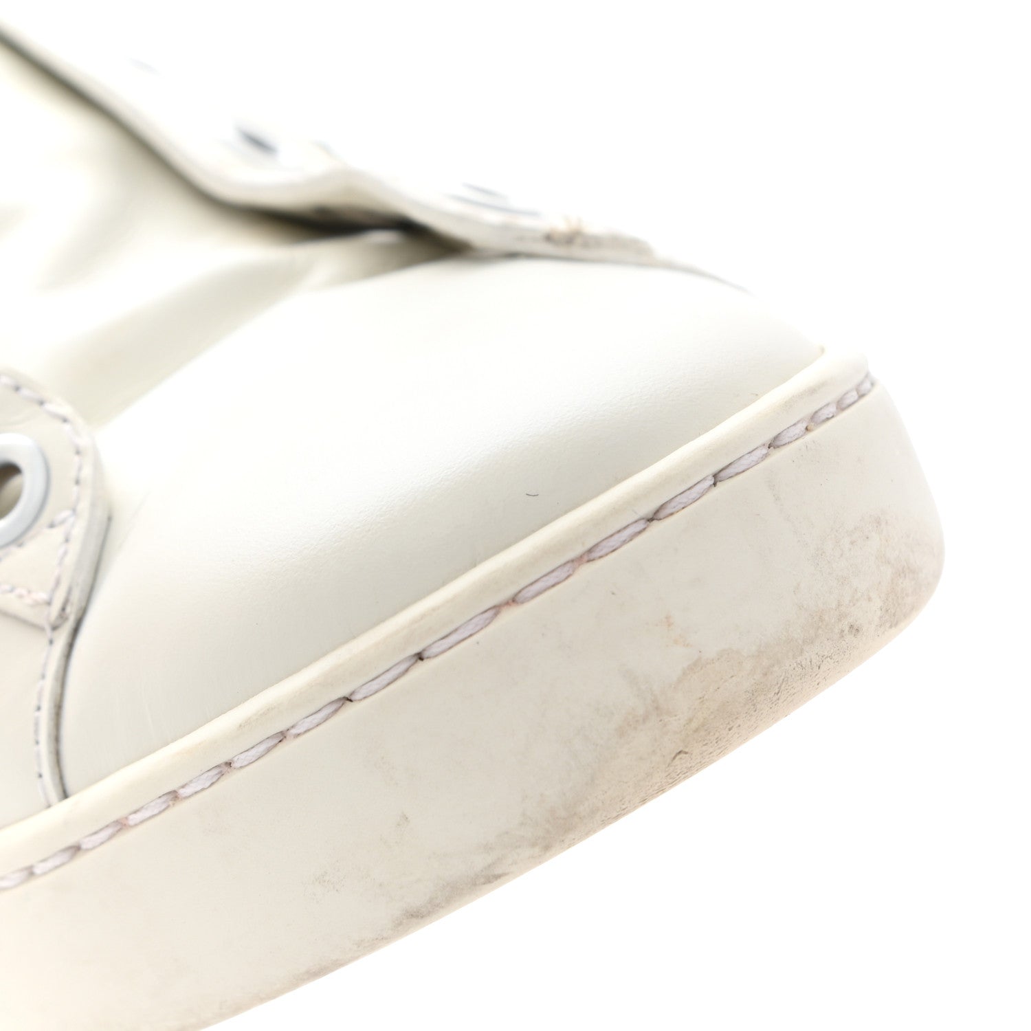 Gucci Calfskin Crocodile Web Womens Ace Sneakers 37 White Green 13 of 21