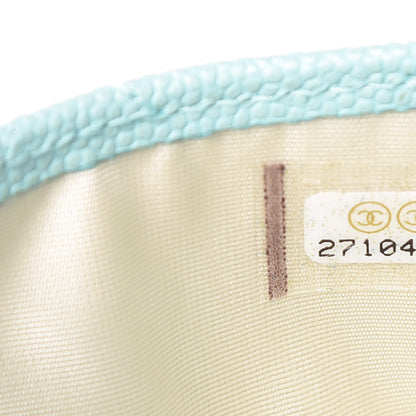 Chanel Caviar Quilted Card Holder Light Blue 8 of 9