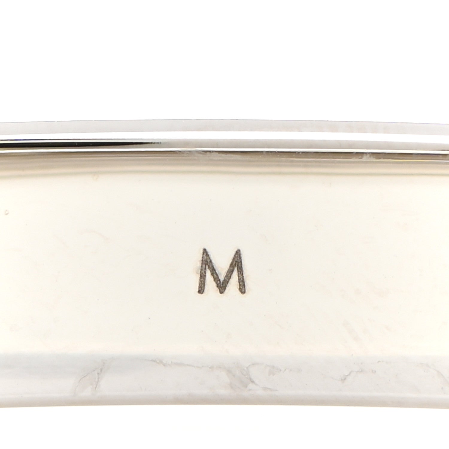 Louis Vuitton Brass Palladium Plated Nanogram Cuff M Silver 7 of 7