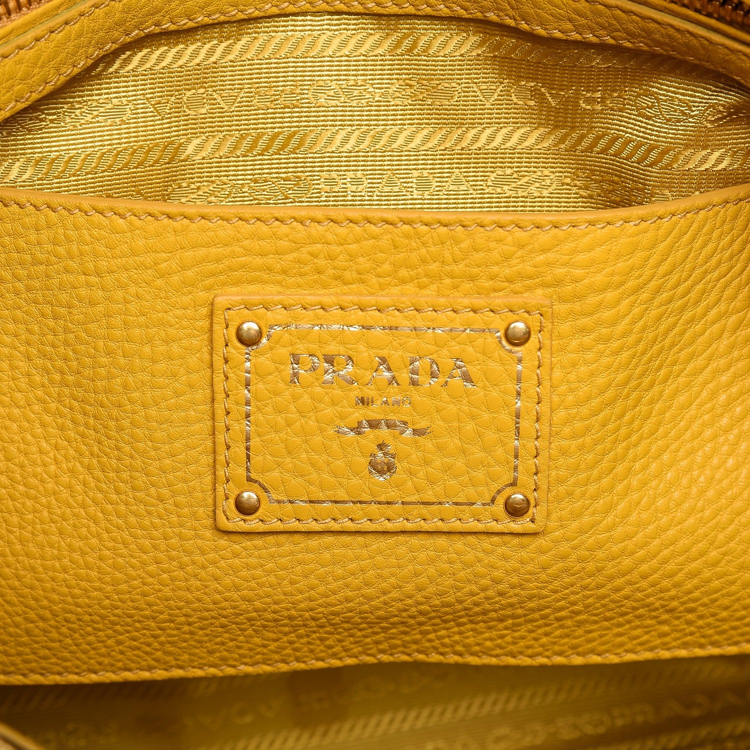 Prada Vitello Daino Tote Mimosa 7 of 13