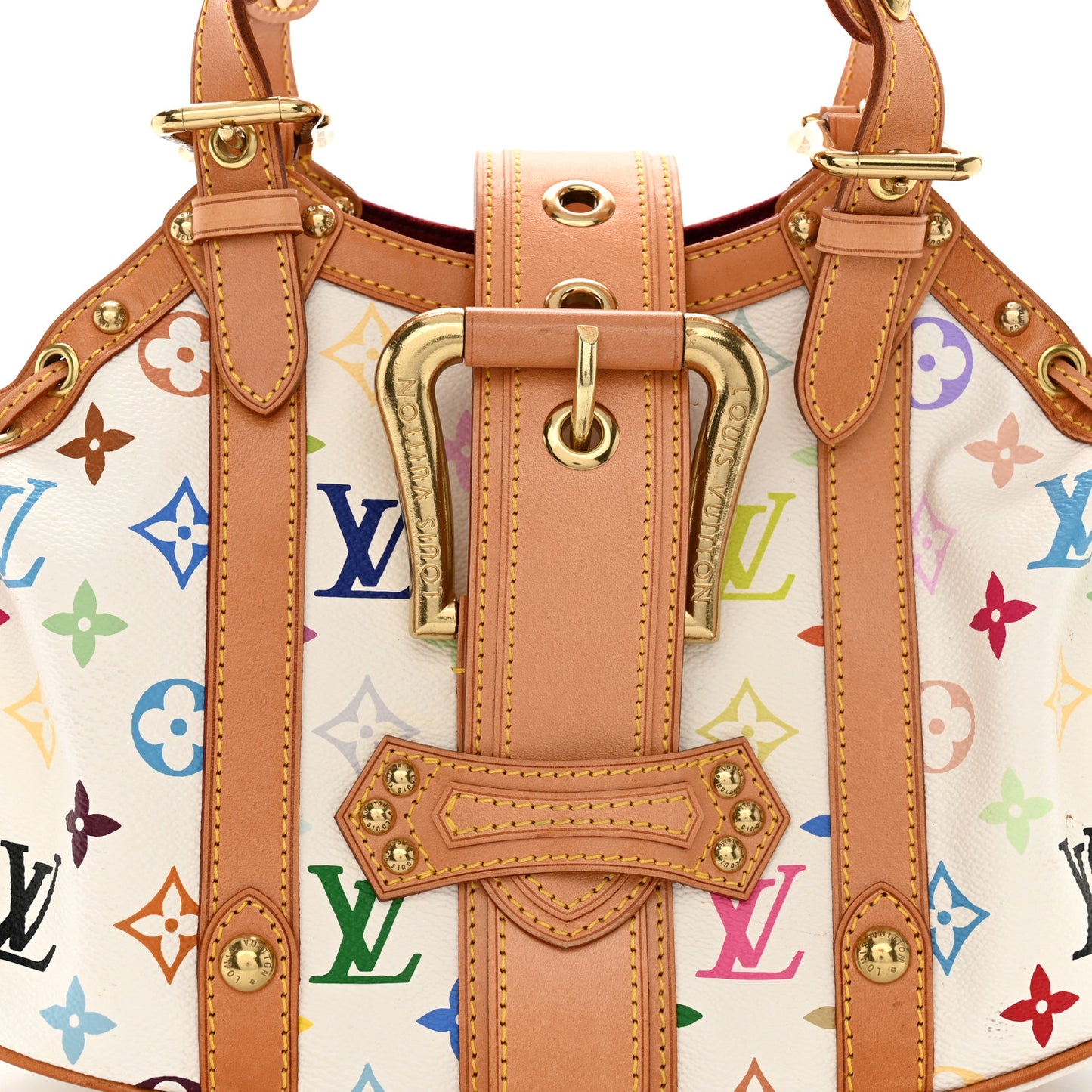 Monogram Multicolor Theda GM White