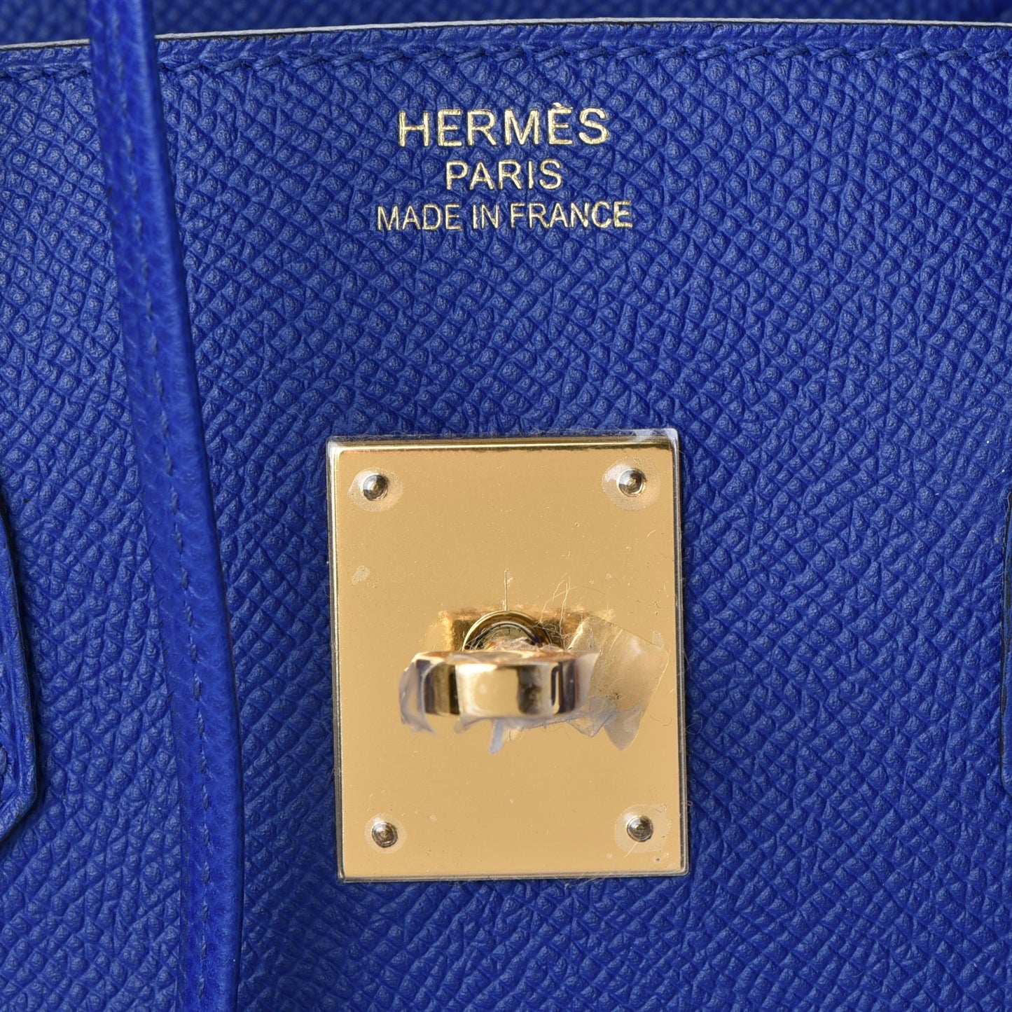 Epsom Birkin 35 Bleu Electrique