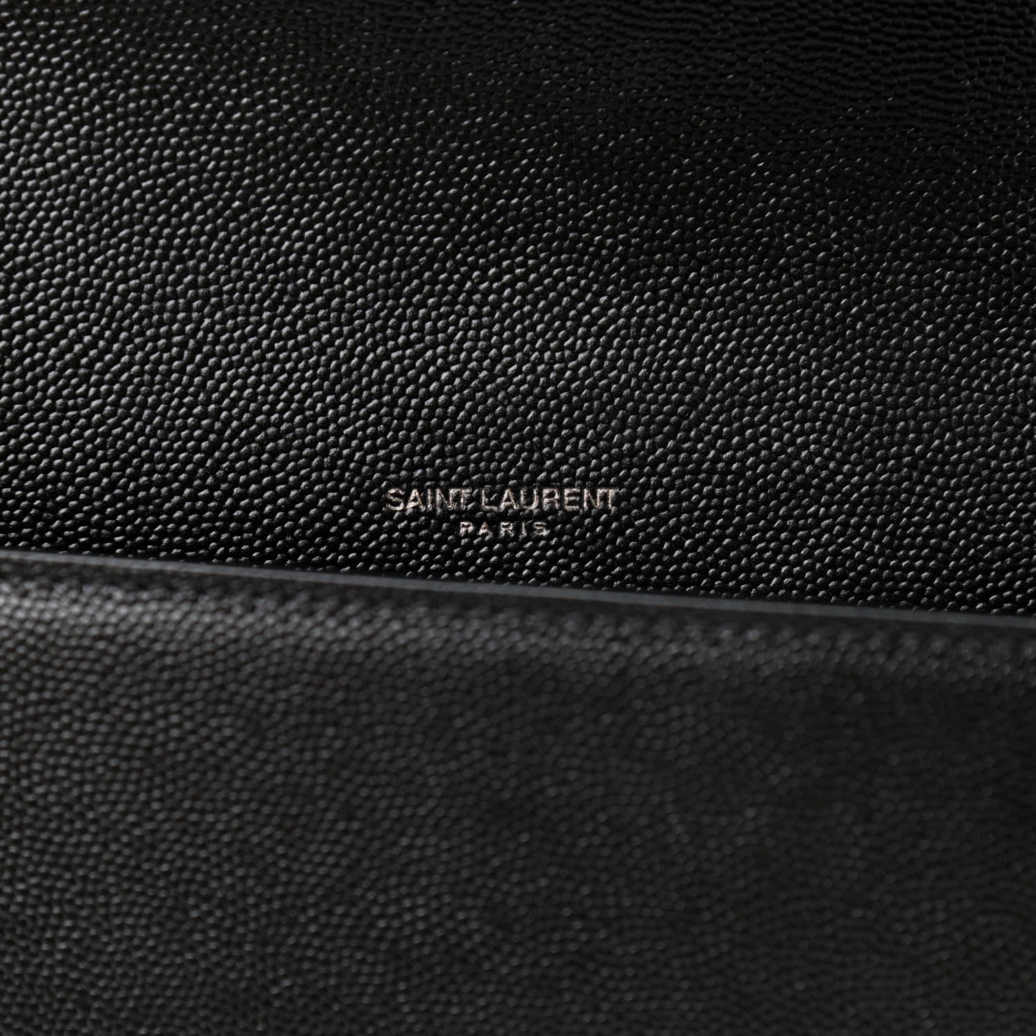 Saint Laurent Grain De Poudre Medium Classic Monogram Kate Satchel Black 6 of 10