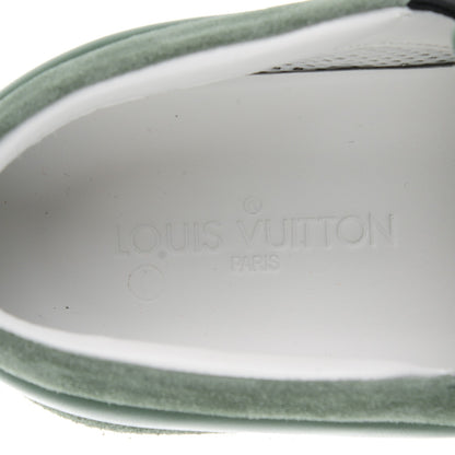 Louis Vuitton Mens Canvas Suede Lambskin Twister Slip On 7 Vert D'Eau 7 of 8