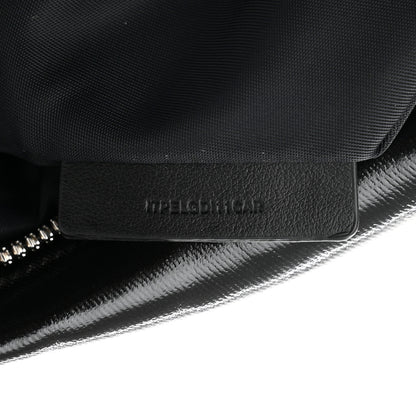 Burberry Coated Canvas Horseferry Print Extra Large Bum Bag Black 7 of 10