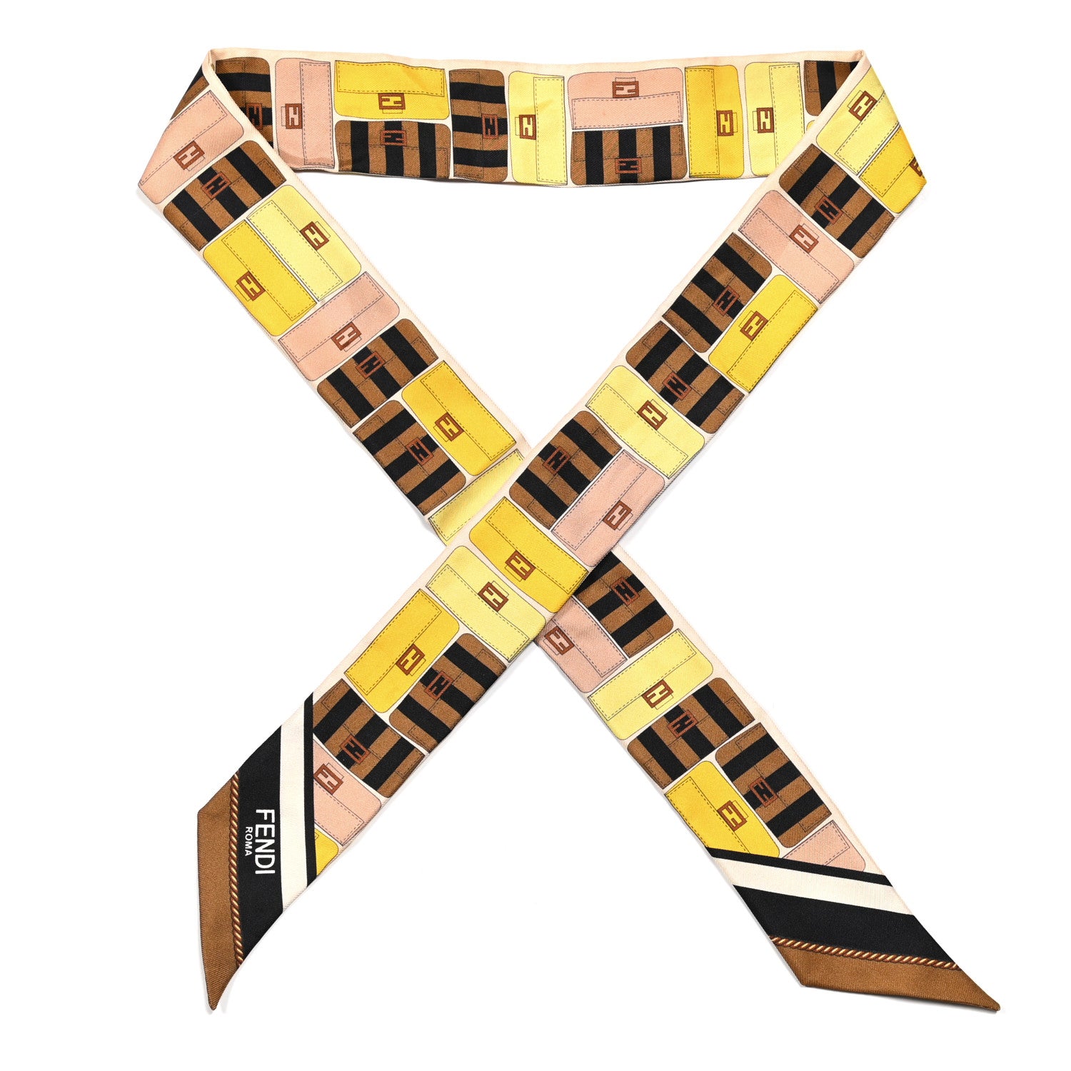 Fendi Silk Baguette Wrappy Scarf Multicolor 1 of 4