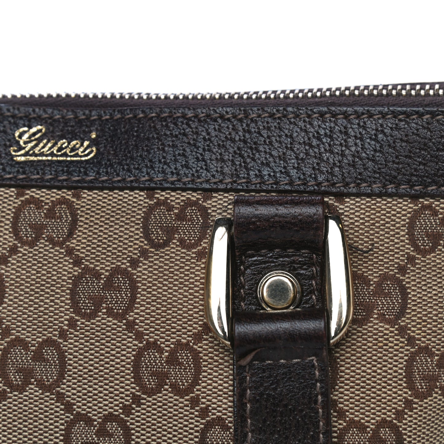 Monogram Small Abbey Tote Dark Brown