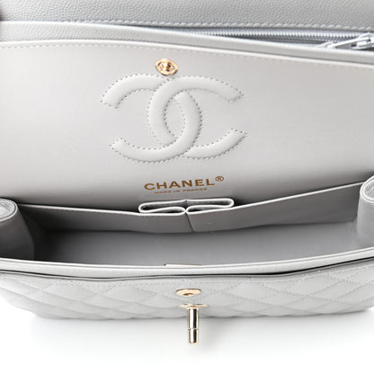 Chanel Caviar Quilted Small Double Flap Grey 4 of 4