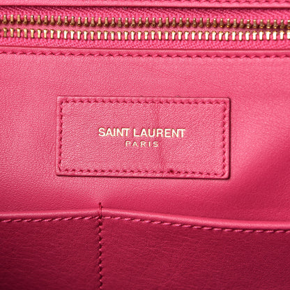 Saint Laurent Calfskin Medium Classic Y Cabas Fuchsia 8 of 11