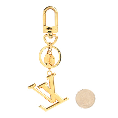 Louis Vuitton LV Facettes Bag Charm Key Holder Gold 2 of 4