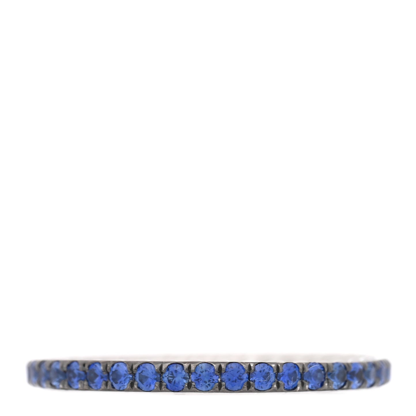 Platinum Blue Sapphire 1.85mm Eden Eternity Band Ring 52 6