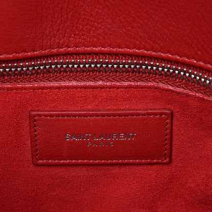 Saint Laurent Calfskin Studded Small Sac de Jour Carryall Red 7 of 14