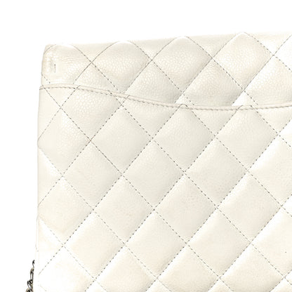 Chanel Caviar Quilted Clutch With Chain Flap White 21 of 21