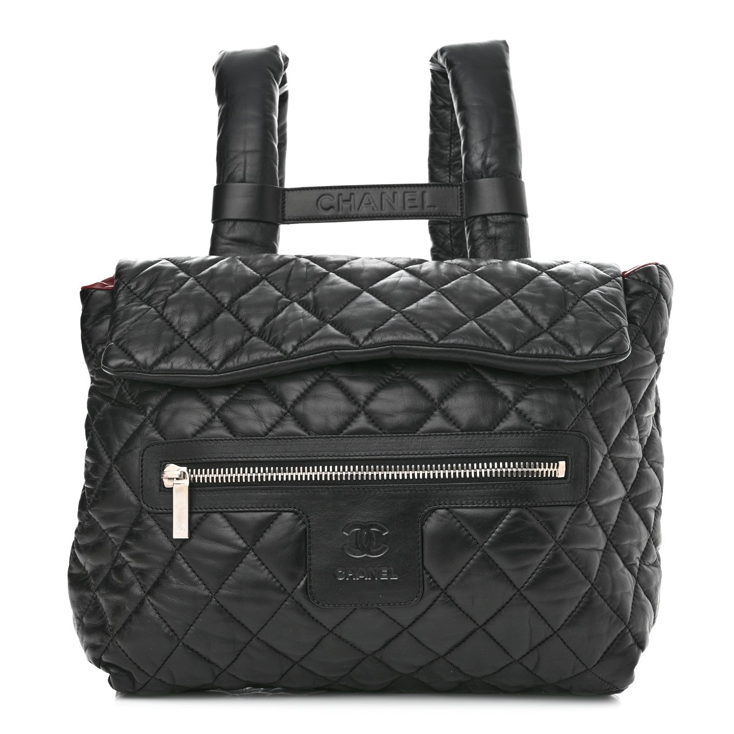 Chanel Lambskin Quilted Coco Cocoon Backpack Black 1 of 12