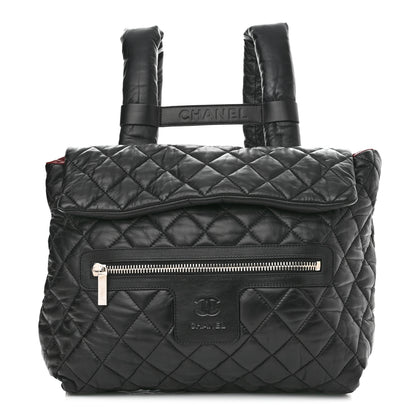 Chanel Lambskin Quilted Coco Cocoon Backpack Black 1 of 12