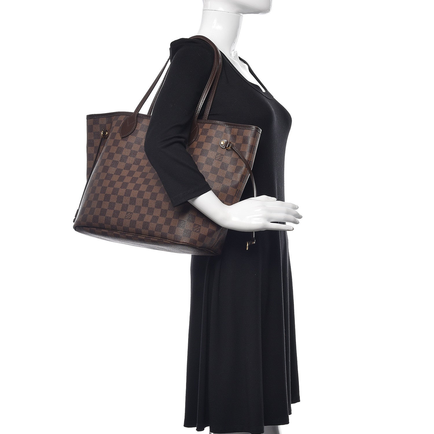 Louis Vuitton Damier Ebene Neverfull MM 2 of 18