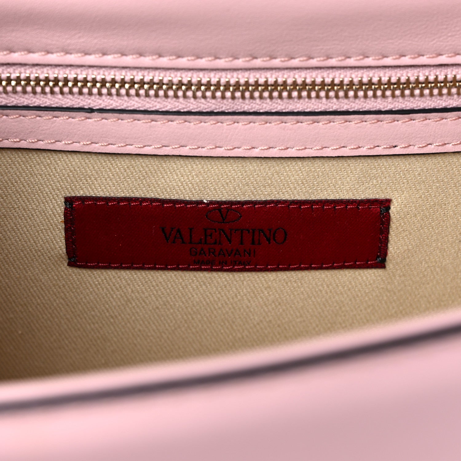 Valentino Garavani Vitello Medium Glam Lock Rockstud Flap Water Rose 5 of 10