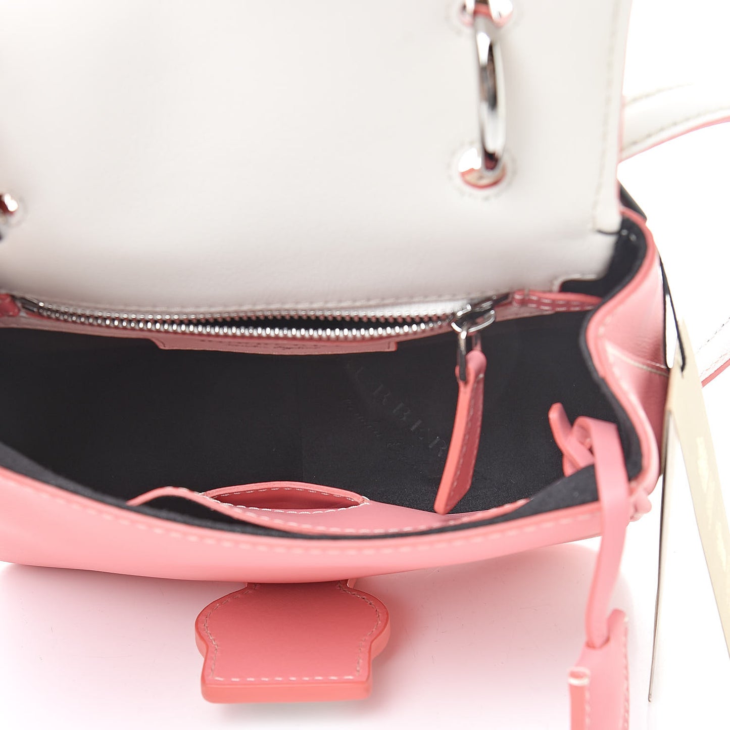 Trench Calfskin Small DK88 Top Handle Bag Sugar Pink Natural