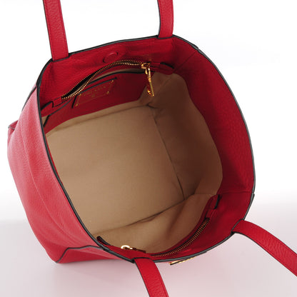 Prada Vitello Daino Tote Rosso 5 of 10