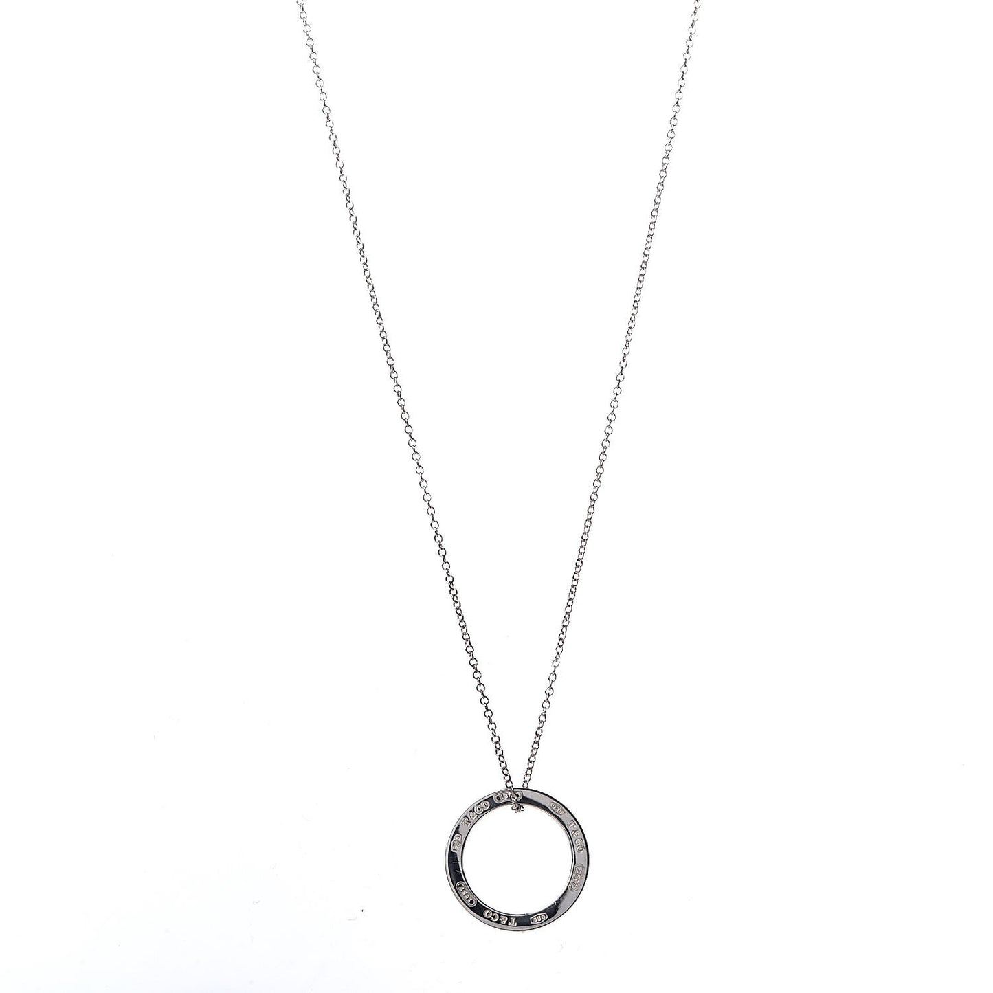 Sterling Silver 1837 Circle Pendant Necklace
