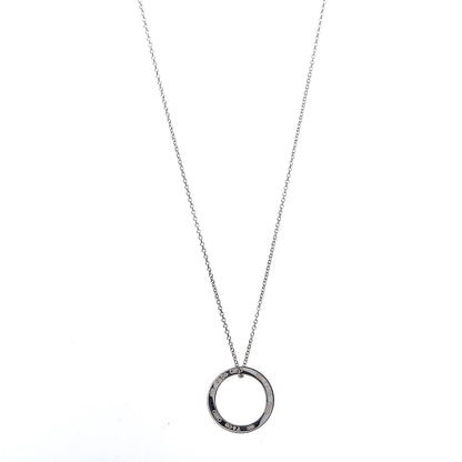 Tiffany Sterling Silver 1837 Circle Pendant Necklace 1 of 6