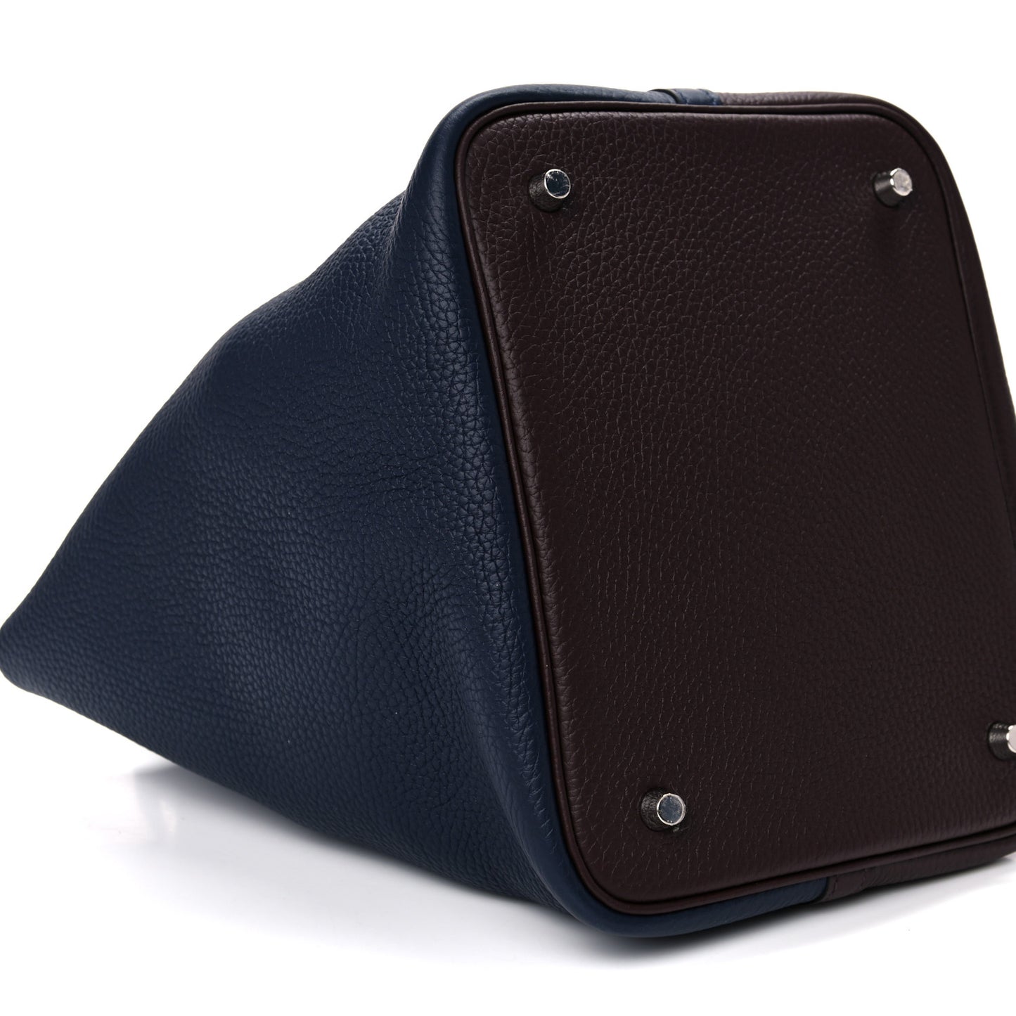 Taurillon Clemence Casaque Picotin Lock 22 MM Bleu Nuit Framboise Rouge Sellier