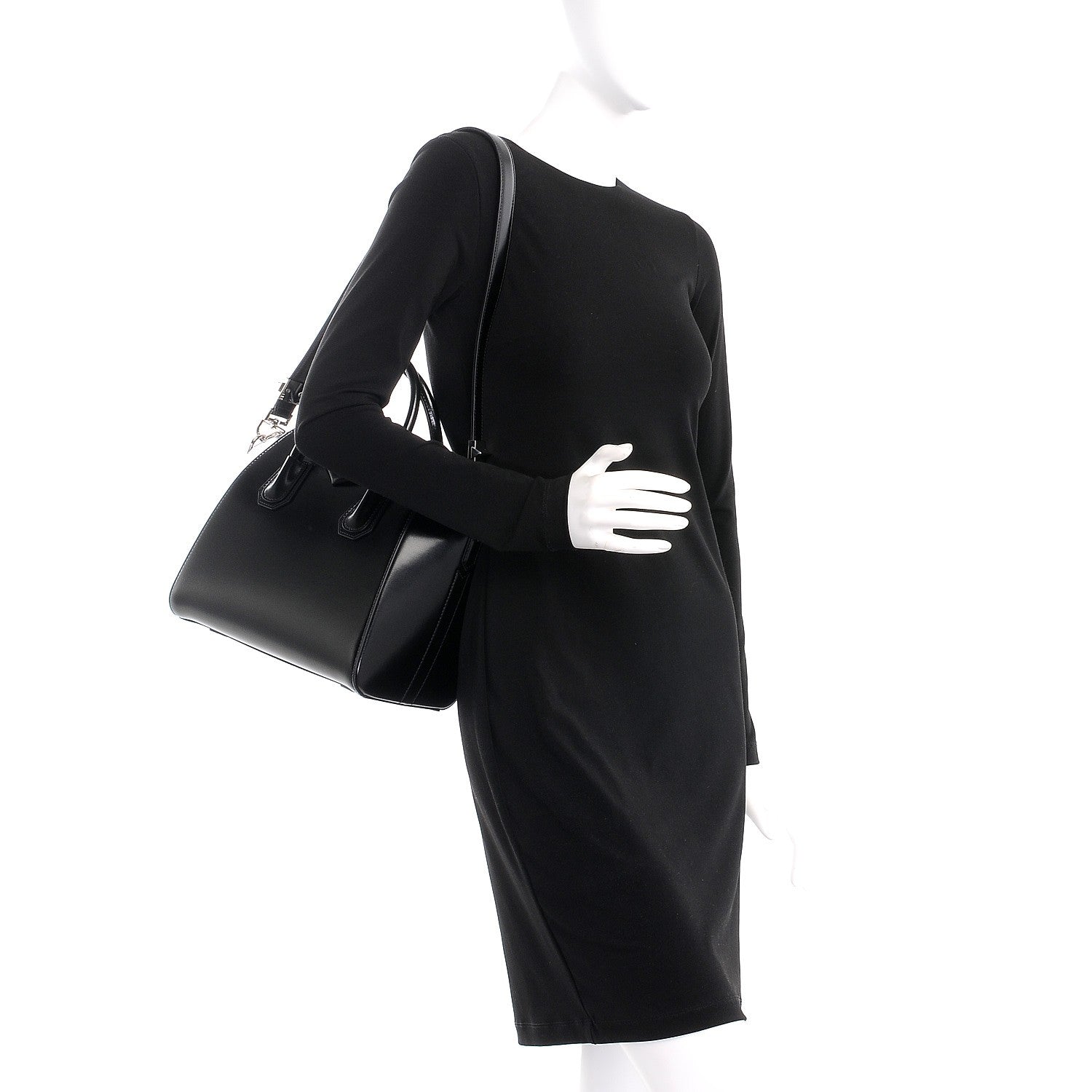 Givenchy Shiny Lord Calfskin Small Antigona Black 2 of 7