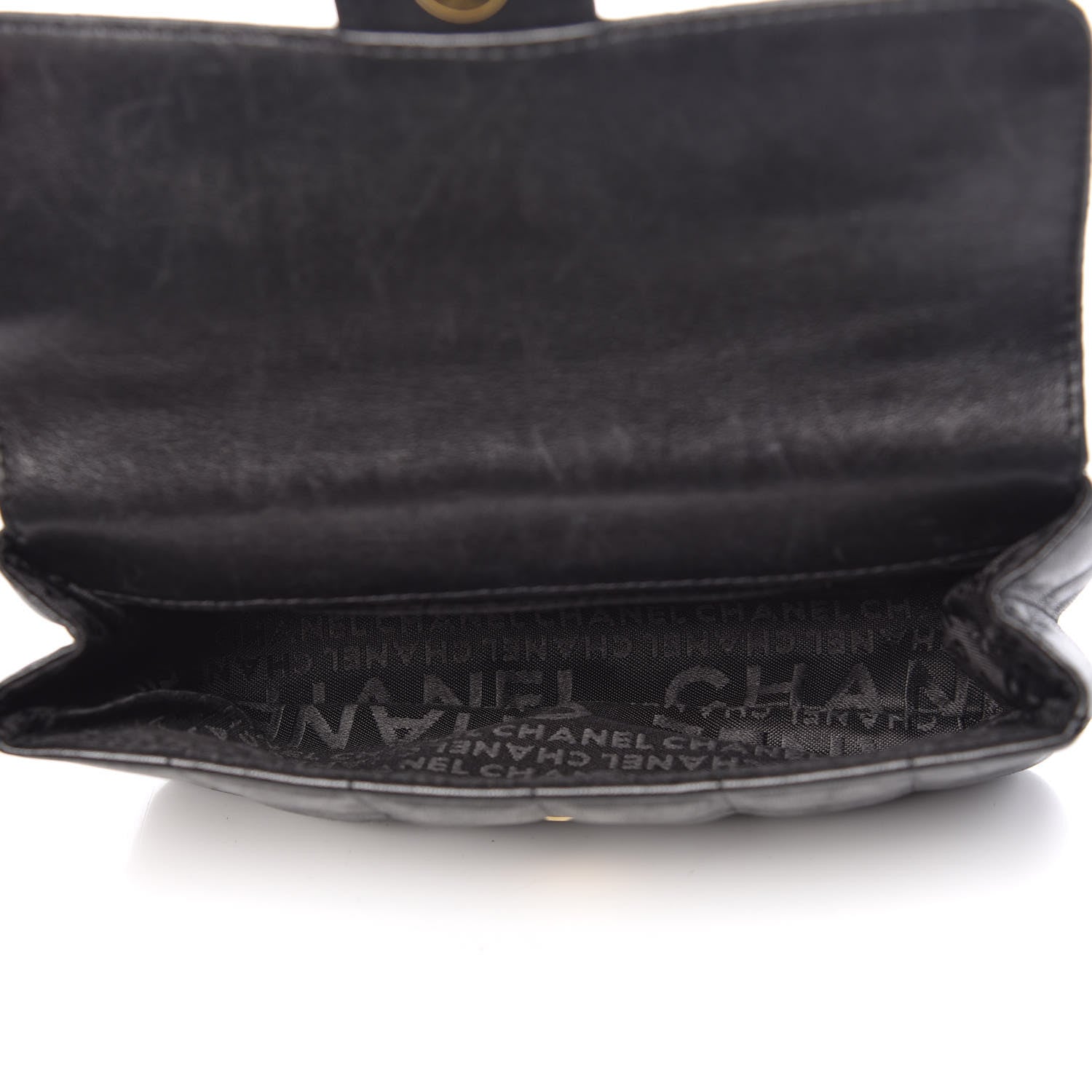 Chanel Lambskin Quilted Mini Chocolate Bar Camellia Flap Black 5 of 12