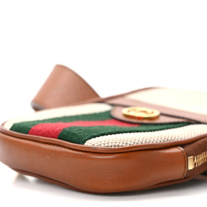 Gucci Vintage Canvas Calfskin Web Belted iPhone Case 80 32 Sand Cuir 10 of 10