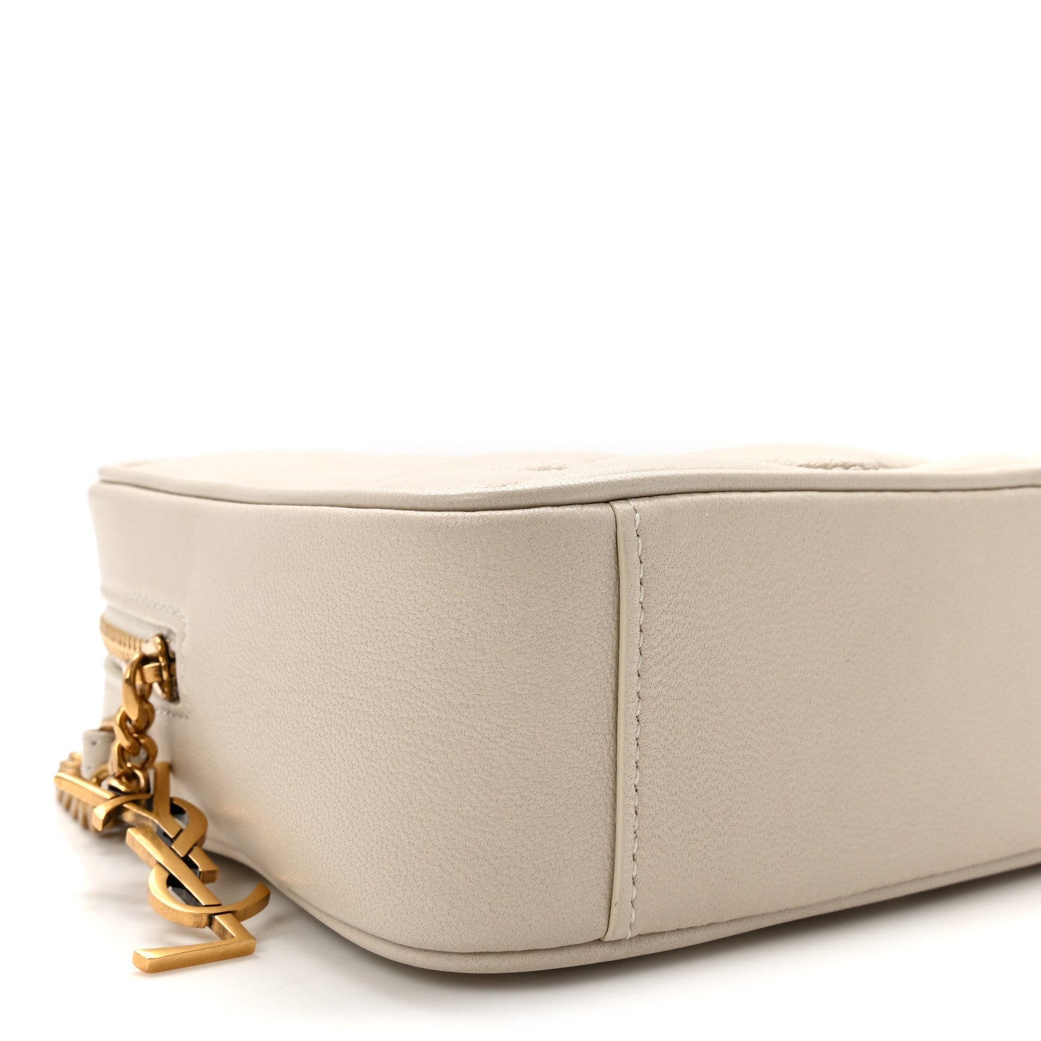 Saint Laurent Lambskin Quilted Mini Camera Bag Crema Soft 8 of 10