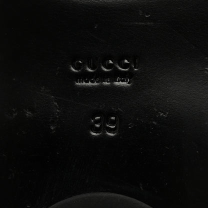 Gucci Calfskin GG Marmont Thong Sandals 39 Cognac 7 of 8