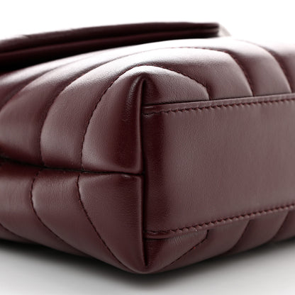 Saint Laurent Calfskin Y Quilted Monogram Toy Loulou Monogram Crossbody Bag Rouge Legion 10 of 11