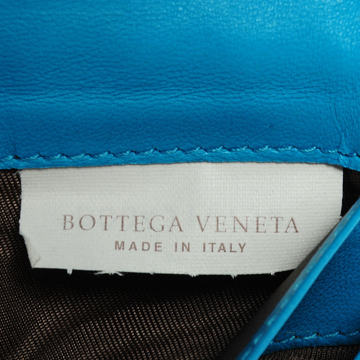 Nappa Intrecciato Continental Flap Wallet Turquoise