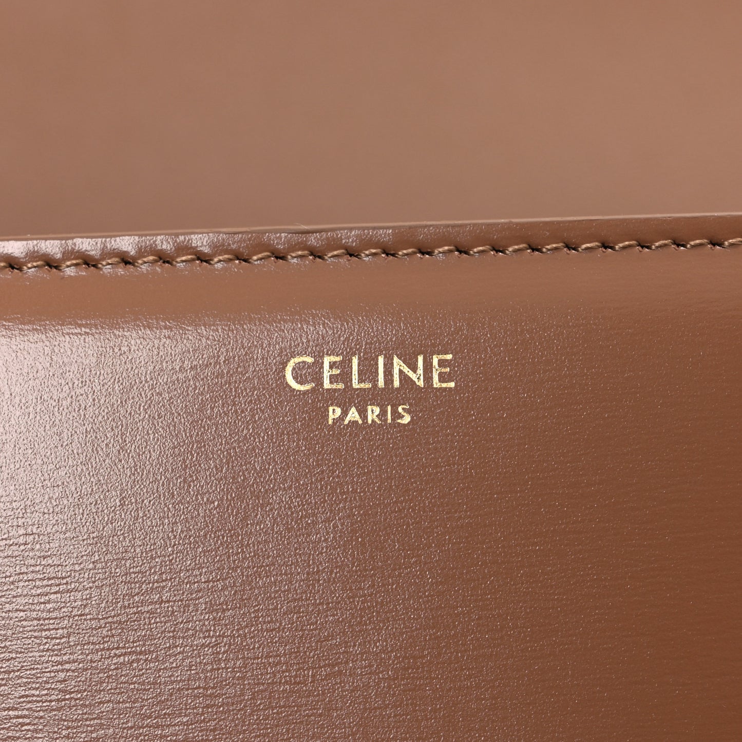 Shiny Calfskin Medium Triomphe Bronze