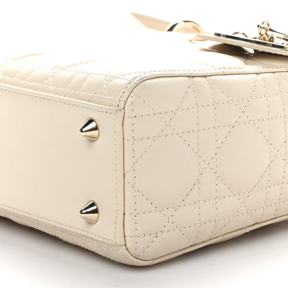 Christian Dior Lambskin Cannage Small My ABCDior Lady Dior Powder Beige 10 of 10