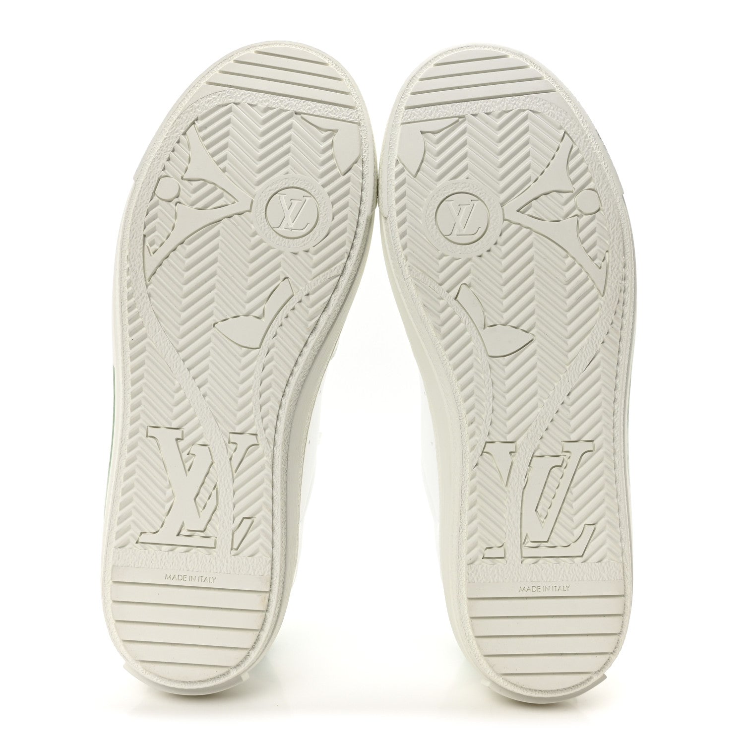 Louis Vuitton Calfskin Womens Charlie Sneaker 40 White Green 6 of 8