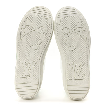 Louis Vuitton Calfskin Womens Charlie Sneaker 40 White Green 6 of 8