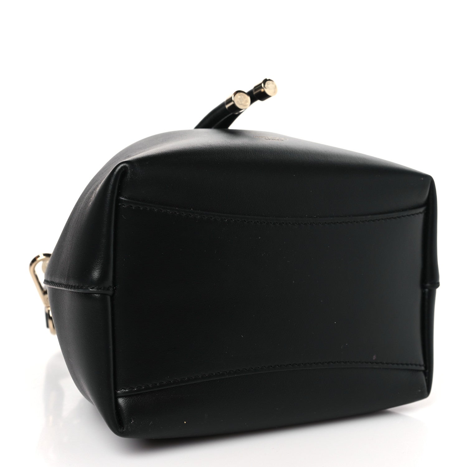 Jimmy Choo Smooth Shiny Calfskin Bon Bon Bucket Bag Black 4 of 8