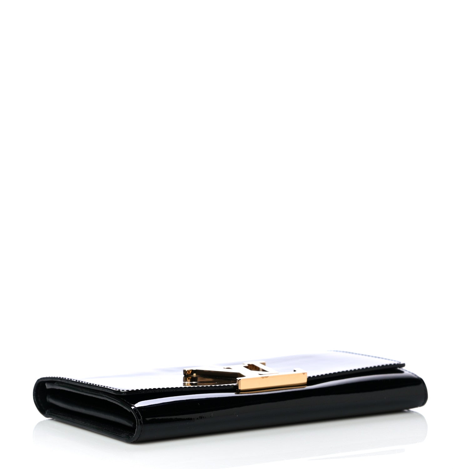 Louis Vuitton Patent Louise Clutch Black 5 of 11