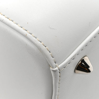 Christian Dior Calfskin Patch Embellished Medium Lady Dior White 10 of 14