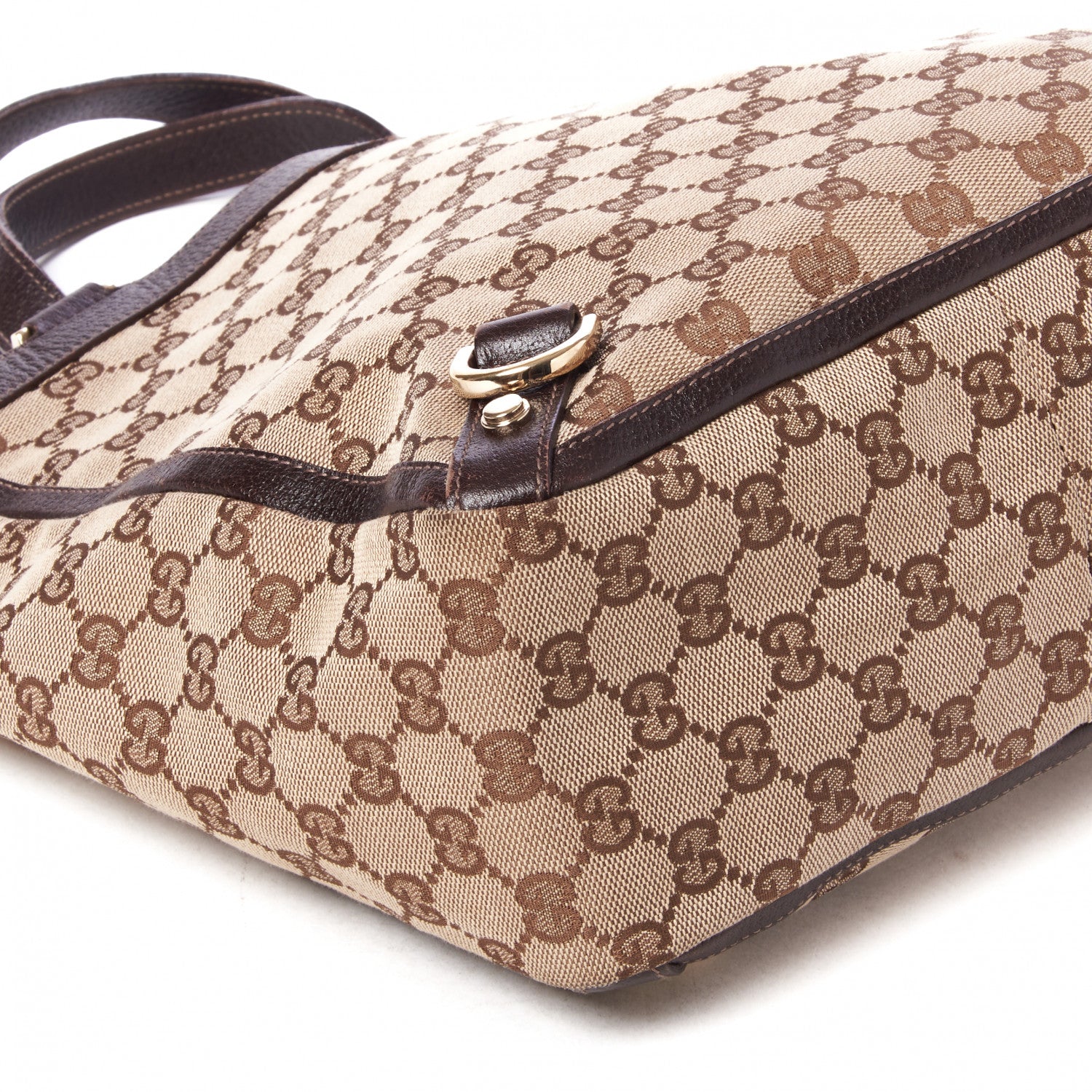Gucci Monogram Small Abbey Tote Dark Brown 6 of 8