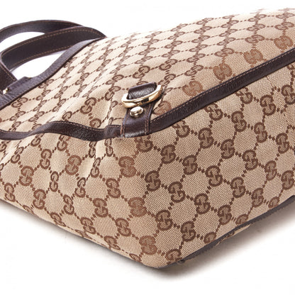 Gucci Monogram Small Abbey Tote Dark Brown 6 of 8