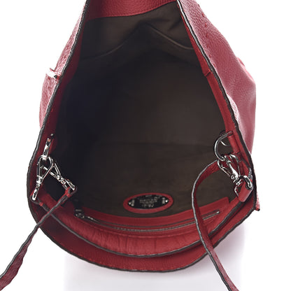 Fendi Cuoio Romano Selleria Large Anna Bucket Bag Rosso 5 of 14