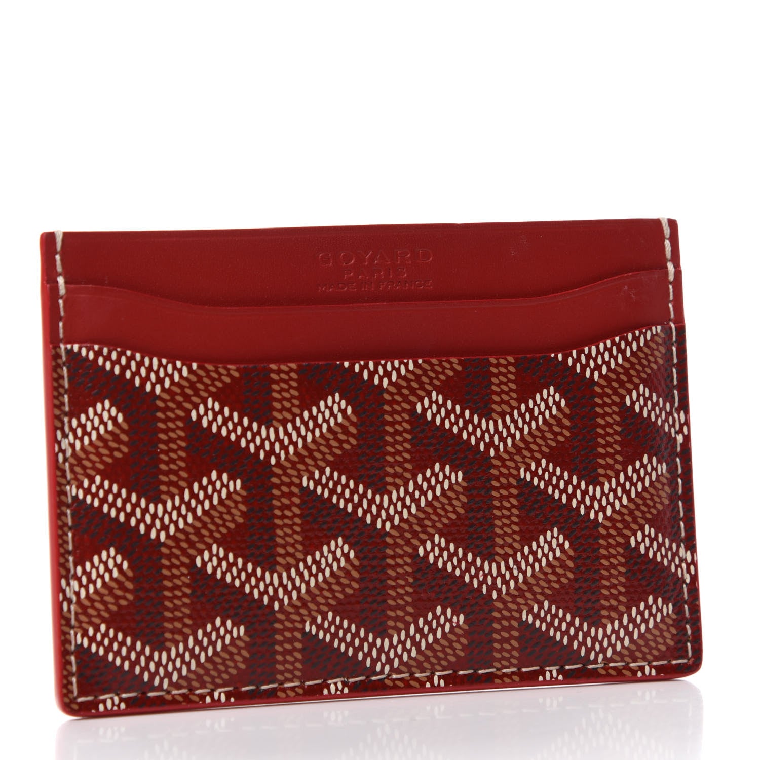 Goyard Goyardine Saint Sulpice Card Holder Red 3 of 6