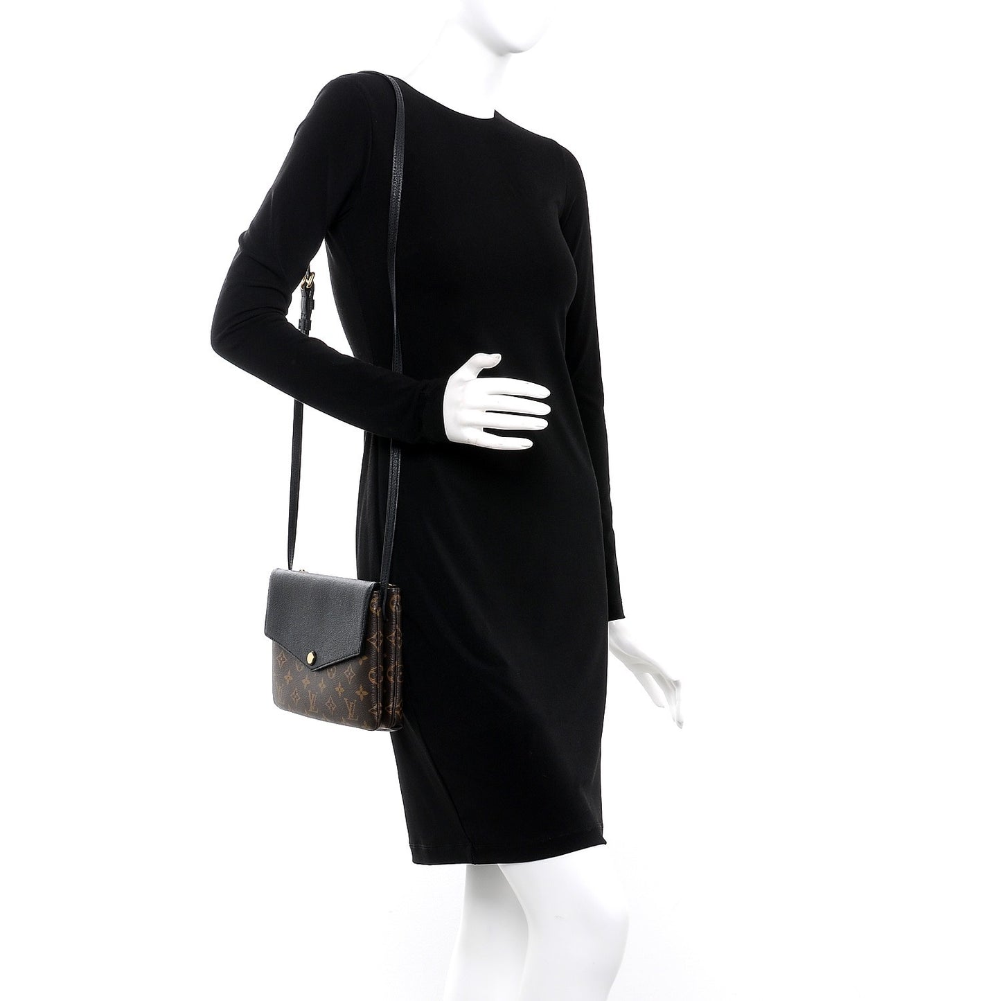 Monogram Twice Pochette Black